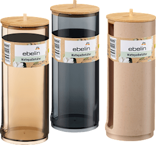 Wattepadspender mit Bambusdeckel ebelin