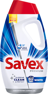 Гел за бяло пране Premium White, 45 пранета Savex