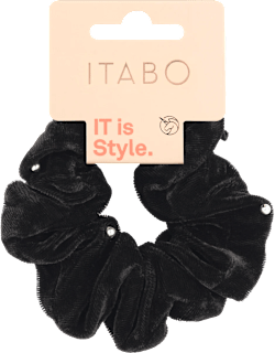 Scrunchie gumica za kosu - crna ITABO