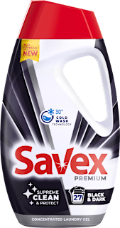 Гел за пране Premium Black & Dark, 27 пранета Savex