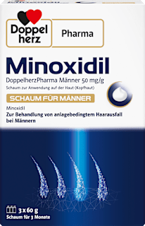 Minoxidil DoppelherzPharma Männer 50 mg/g  Schaum 3x60g Doppelherz