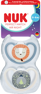 Schnuller Perfect Match Air Night Silikon, 0-6 Monate  NUK