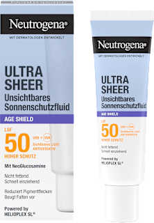 Sonnenfluid Gesicht, ultra sheer age shield, LSF 50 Neutrogena
