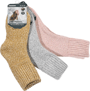 Ženske visoke termo nogavice, velikost: 35-38 (3 par) PESAIL