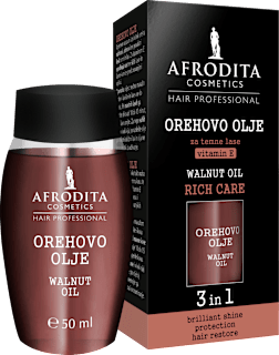 Orehovo olje za temne lase AFRODITA