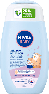 Żel 2w1 do mycia ciała i włosów na dobranoc NIVEA BABY