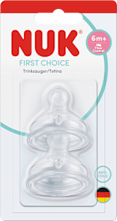 Trinksauger First Choice Silikon Flow Control, ab 6 Monate NUK