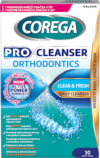 čisticí tablety Pro Cleanser Orthodontics Clean & Fresh COREGA