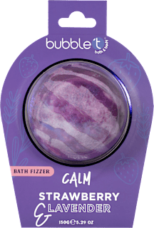 Бомбичка за вана Calm с ягода и лавандула bubble t