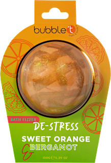 Бомбичка за вана De-Stress с портокал и бергамот bubble t