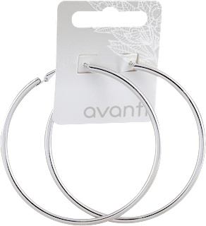 Minđuše alke u srebrnoj boji, velike avanti