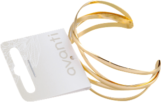 Isprepletana narukvica u zlatnoj boji avanti