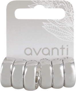 Minđuše alke u srebrnoj boji avanti