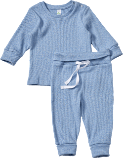 Schlafanzug mit Mitwachsfunktion, blau, Gr. 62/68 ALANA