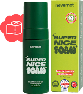 Feuchtschaum für Toilettenpapier  nevernot