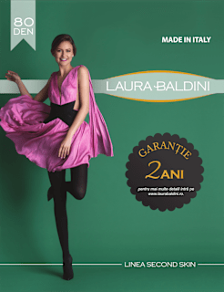 Dres damă Skin 80DEN negru M4 LAURA BALDINI