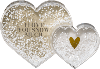 Foto okvir sa snijegom – par srca, više vrsta Paradies