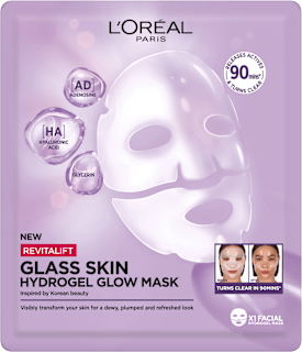 Maska hydrożelowa rozświetlająca Revitalift Glass Skin L'ORÉAL PARiS REVITALIFT
