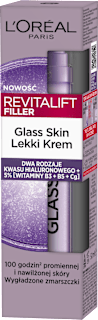Lekki krem Revitalift Filler Glass Skin L'ORÉAL PARiS