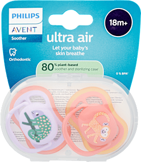 Nyugtató cumi, Ultra Air, 18 hónapos kortól, kislányoknak PHILIPS AVENT