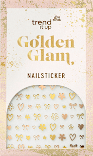 Stickere pentru unghii Golden Glam trend !t up