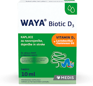 Biotic D3 kapljice za novorojenčke, dojenčke in otroke WAYA