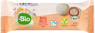 Bliss balls alla torta di carote bio dmBio
