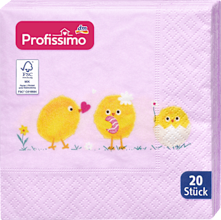 Cocktailservietten "Frühlingsfreunde" (25x25 cm) Profissimo