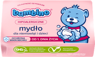 Mydło w kostce dla niemowląt i dzieci bambino