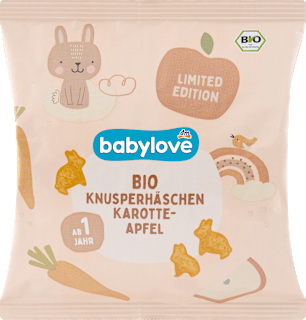 Kinderkekse Knusperhäschen Karotte-Apfel ab 1 Jahr babylove