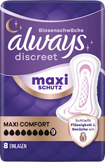 discreet Einlagen Inkontinenz Maxi Comfort always