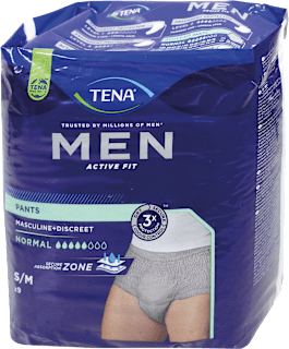 Assorbenti per incontinenza MEN ACTIVE FIT taglia S/M TENA