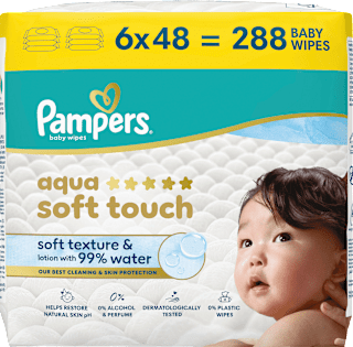 Feuchttücher aqua soft touch (6x48 St) Pampers