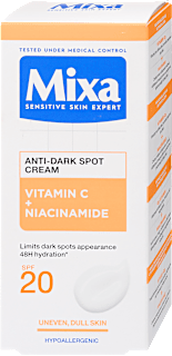 Fluid za lice protiv tamnih mrlja s niacinamidom i vitaminom C, SPF 20 Mixa