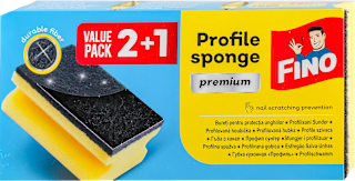 Premium sunđeri za pranje sudova, 2+1  FINO