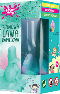 Pianowa lawa kąpielowa, lody jagodowe Chlapu Chlap