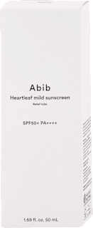 Opaľovací pleťový krém Heartleaf Mild SPF 50 + PA++++ Abib