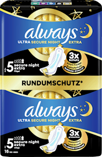Ultra Secure Night Binden mit Flügeln Multi-Pack always