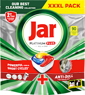 Kapsuly do umývačky riadu Platinum Plus All In One Anti-Dull Jar