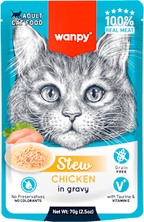 Mokra karma dla kota, kurczak w sosie wanpy