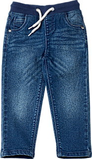 Jeans mit Stretch, Kordel & geradem Schnitt, blau, Gr. 104 ALANA