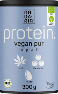 Proteinpulver Hanf, Macadamia & Mandel, ungesüßt, vegan Naduria