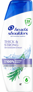 Shampoo Anti-Schuppen Thick & Strong mit Rosmarin-Extrakt  head&shoulders