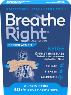 Besser Atmen Breathe Right Nasenpflaster beige normale Größe Breathe Right