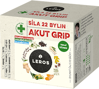 bylinný čaj Akut Grip 10x2,5 g Leros
