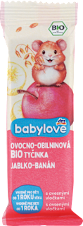 Bio jablkovo-banánová tyčinka s ovsenými vločkami babylove