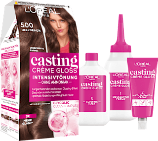 Pflegende-Intensivtönung - Nr. 500 Hellbraun L'ORÉAL PARiS CASTING Crème Gloss