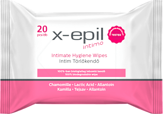 Intim törlőkendő  X-Epil