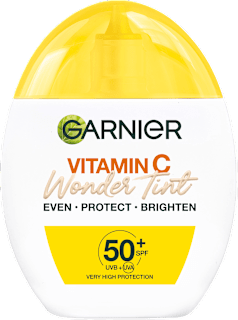 Vitamin C denní pleťový tónovací fluid Wonder Tint, Light 50+ GARNIER