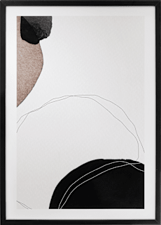 Bilderrahmen Flat Finish 40x60cm, schwarz Paradies